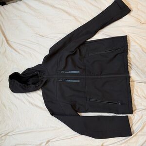 Reebok Black Hooded Performance Softshell Jacket
